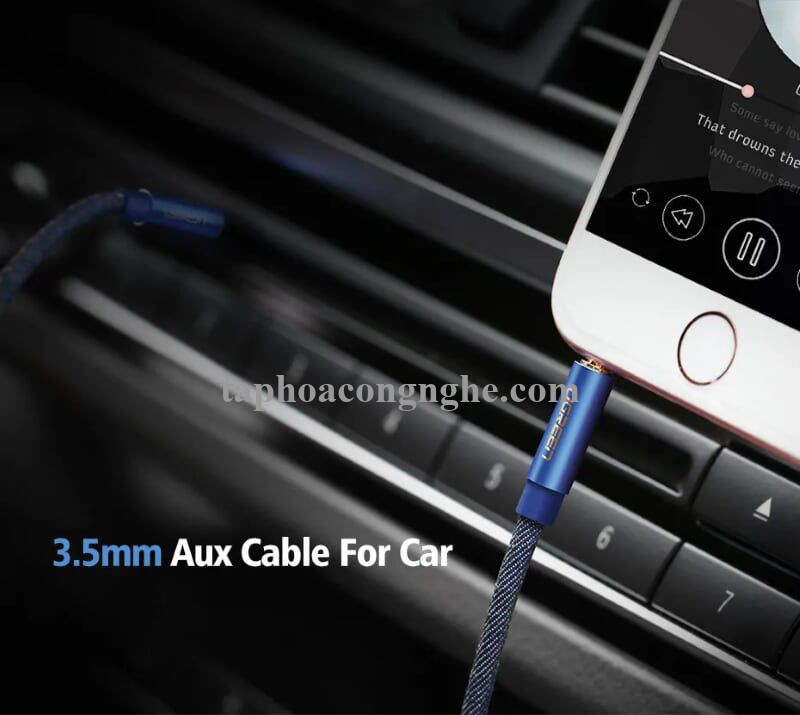 Ugreen 40401 0.5M màu Xanh Cáp âm thanh 2 đầu 3.5mm dương AV113 30040401